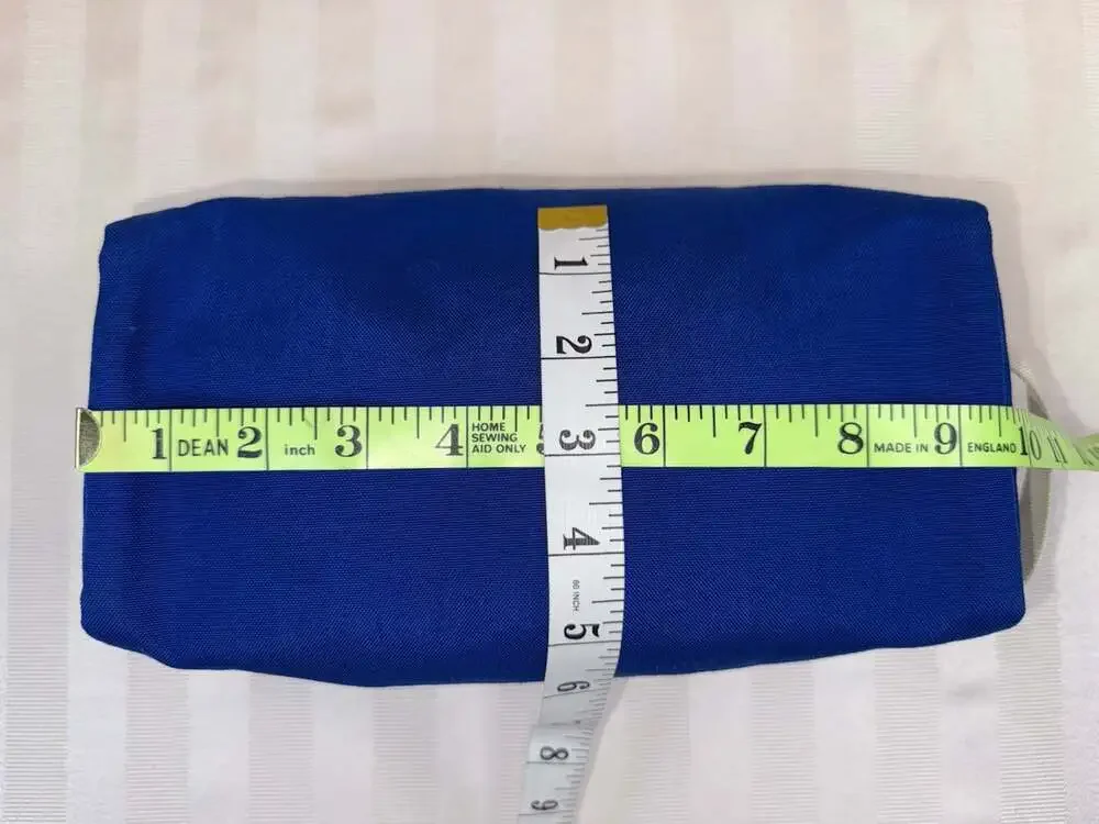 Vintage LL Bean Blue Nylon Toiletry Dopp Bag Travel Kit Freeport Maine